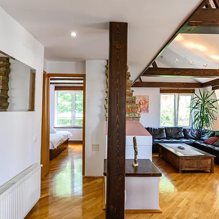 Penthouse With Panoramic Mountain & City View Апартаменты Брашов